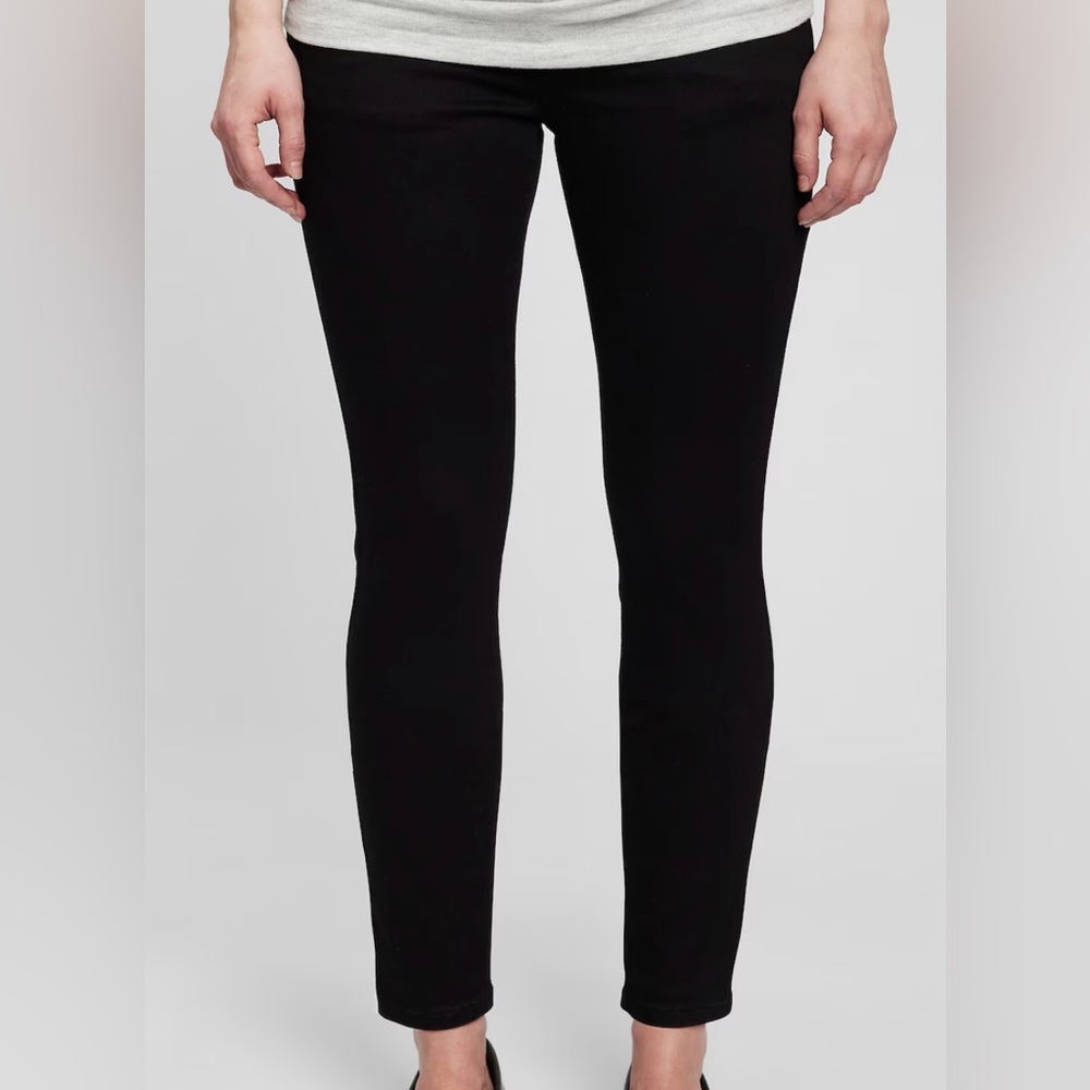 GAP Maternity True Skinny Black Ankle Jeans Size 25